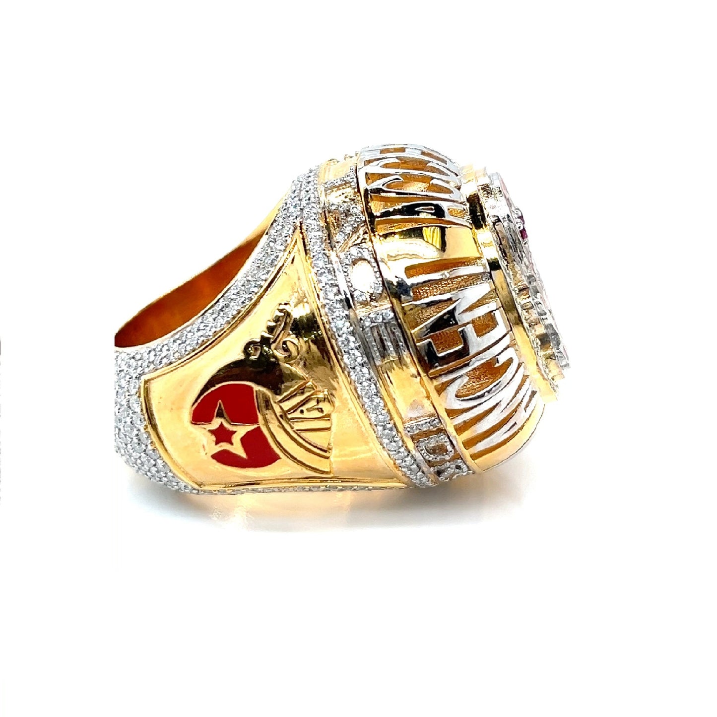 Skull Crown Ring – Lab Created Moissanite Accents on Sterling Silver