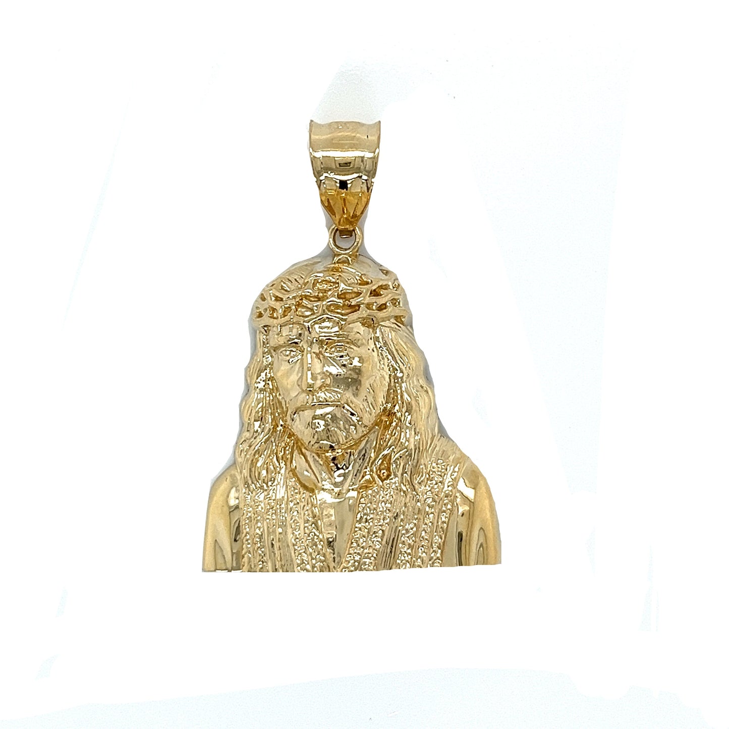 Colgante de Jesús 3D de oro de 14 quilates