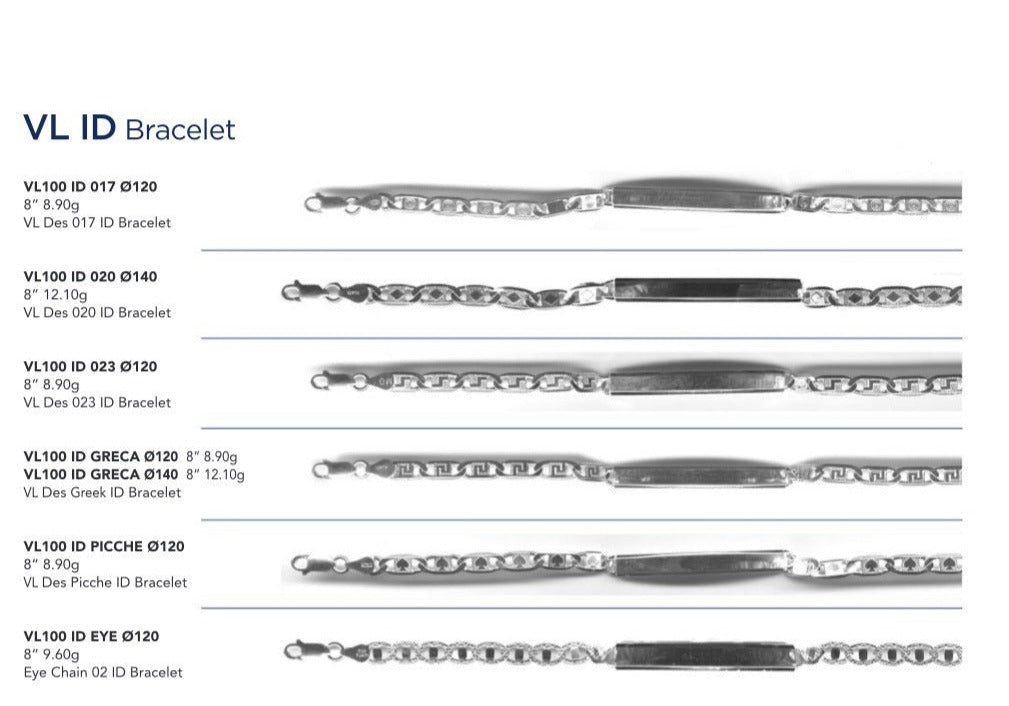 925 Sterling Silver VL ID