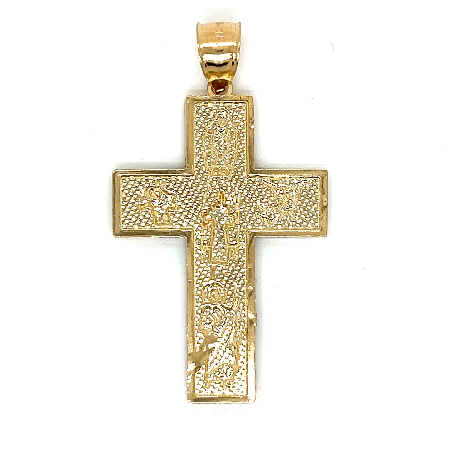 14K Gold Faith Cross Pendant