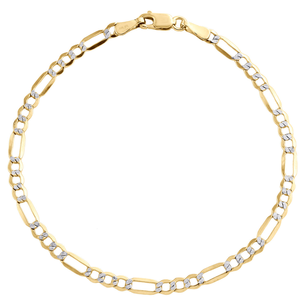 Tobillera Figaro Lisa y Corte Diamante