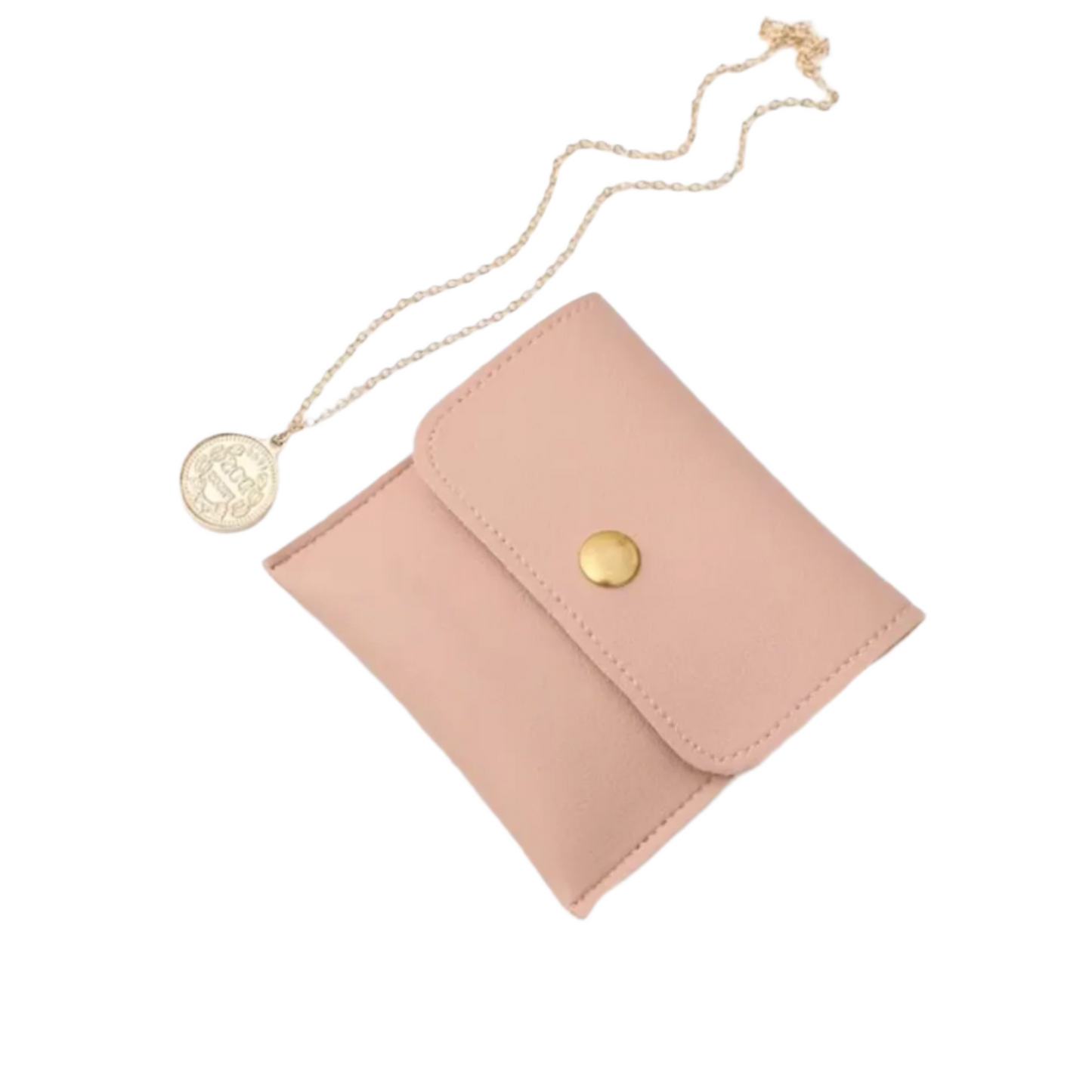 Elegant Pink Velvet Pouch Bag
