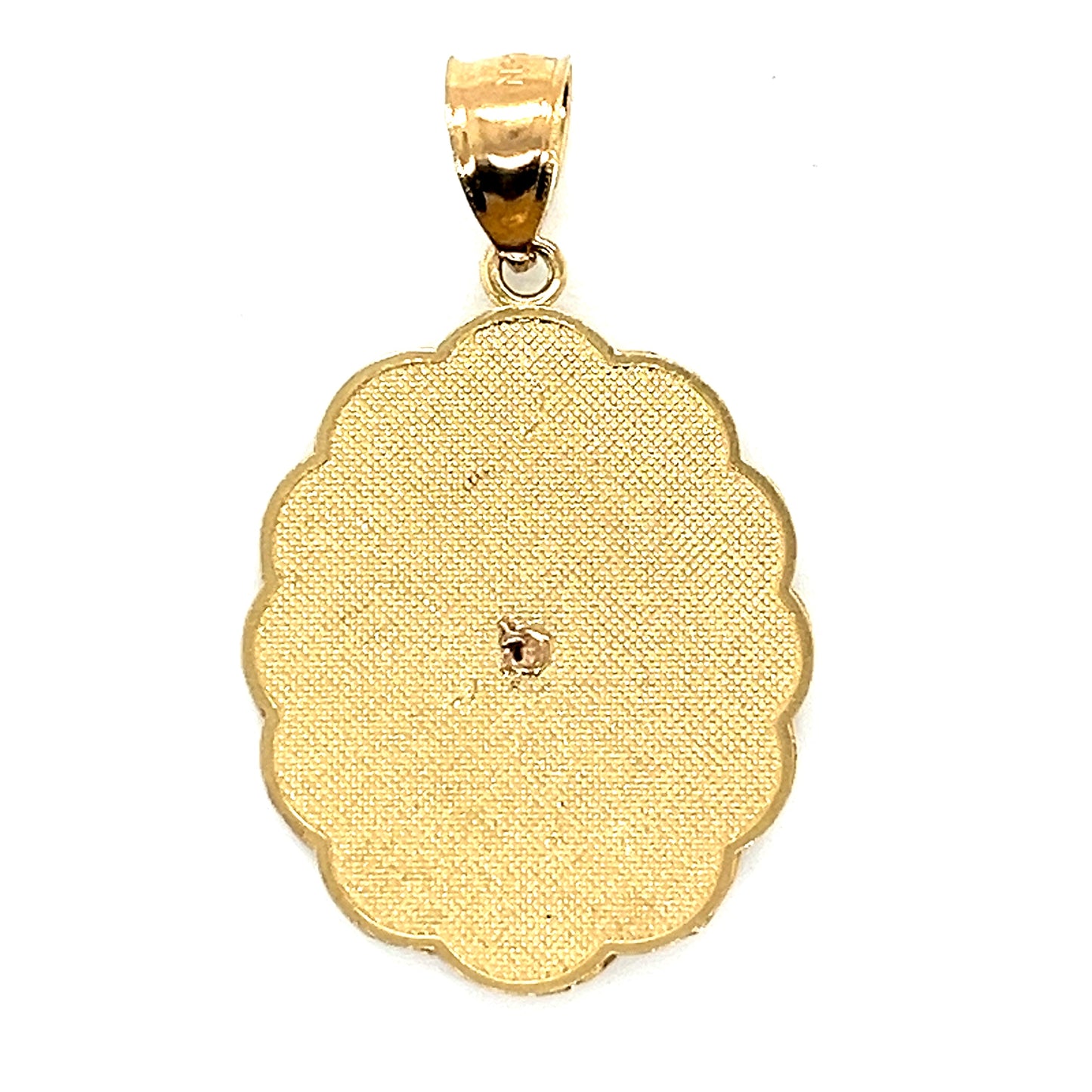 Colgante Virgen De Guadalupe De Dos Tonos De Oro De 14 Quilates