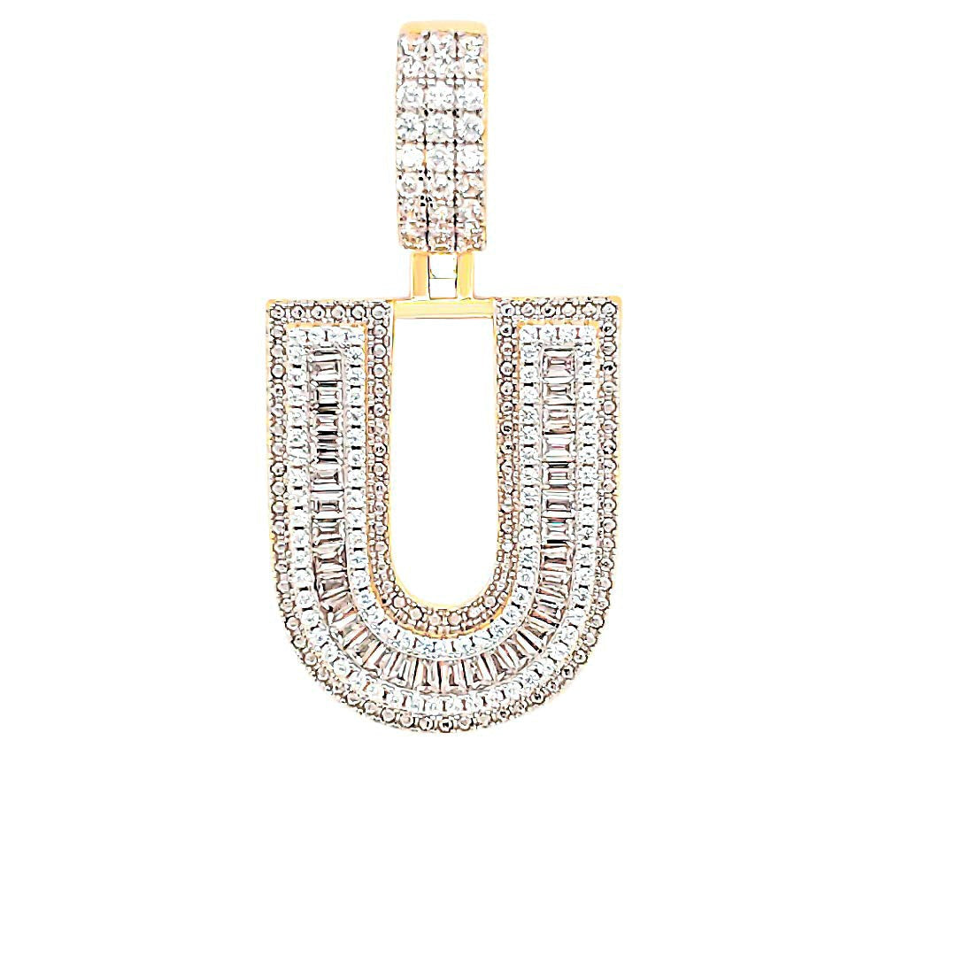 Initial Pendant Letter U