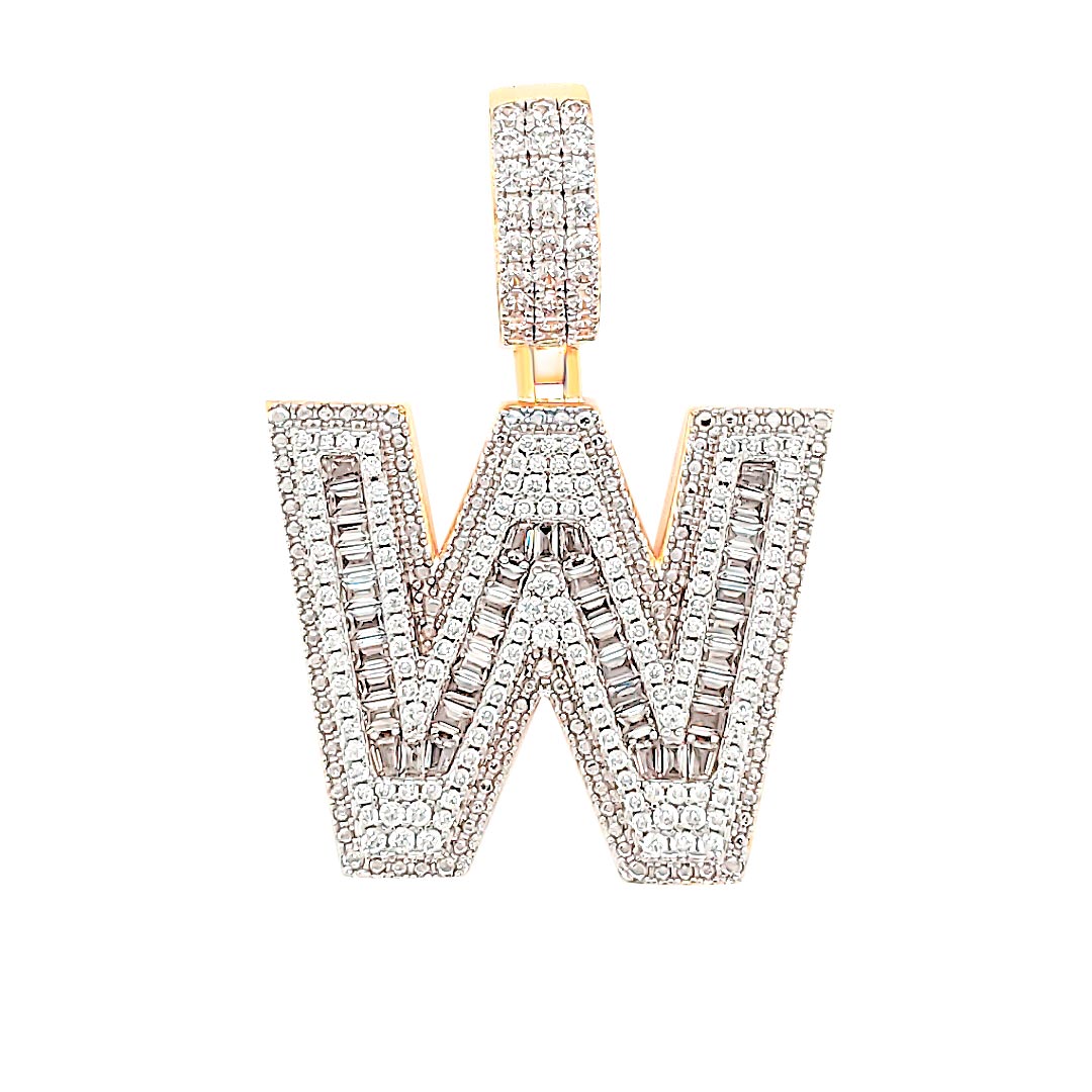Initial Pendant Letter W