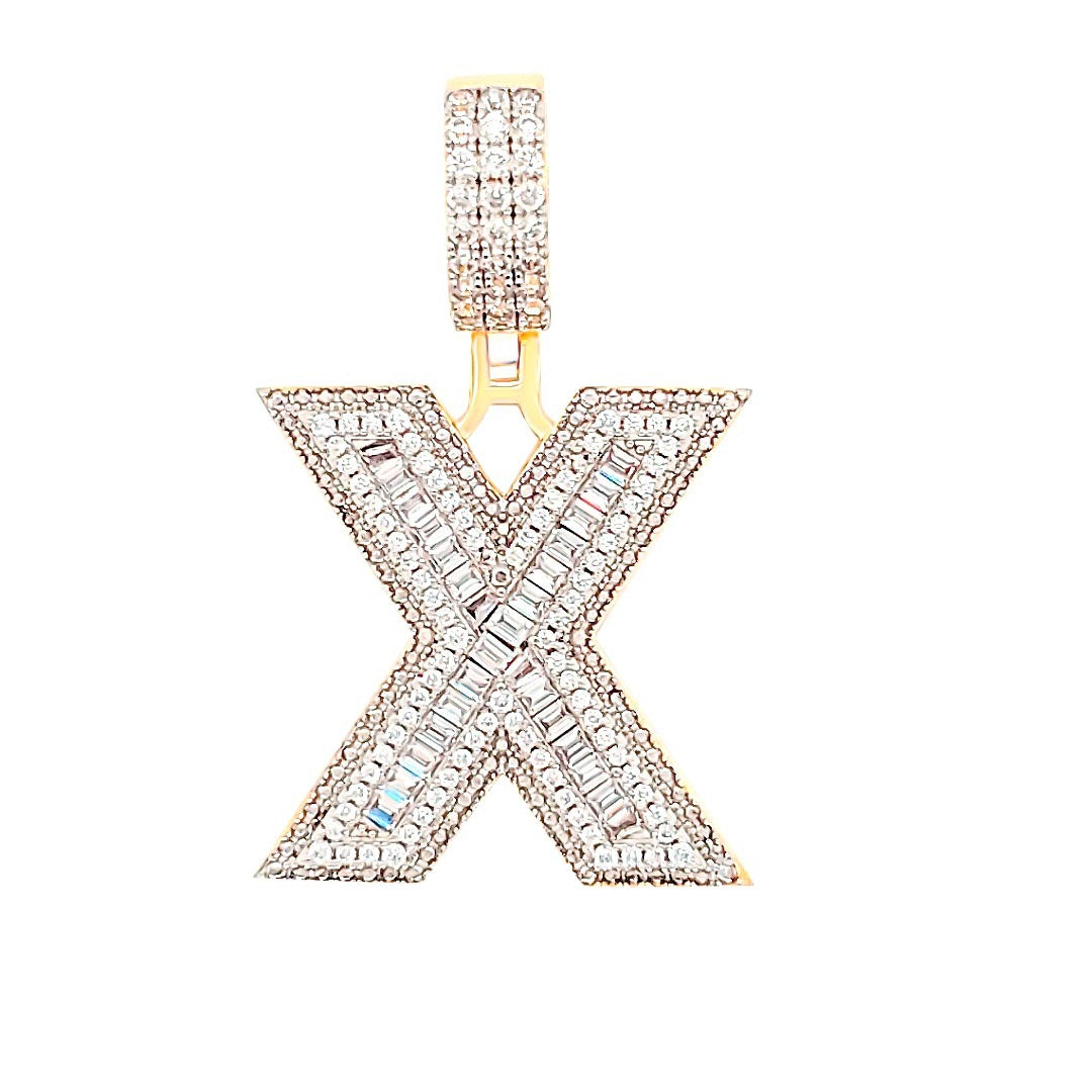 Initial Pendant Letter X