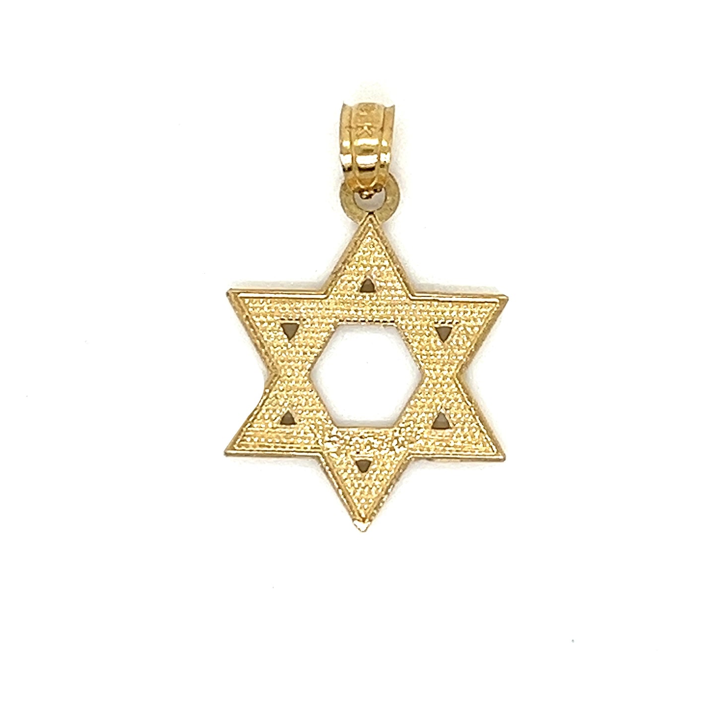 14K Gold Elegant Star Of David Pendant