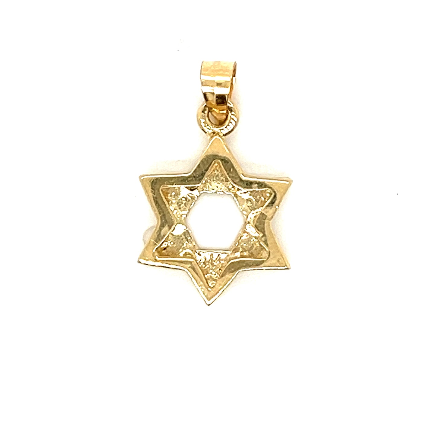 14K Gold Small Star Of David Pendant