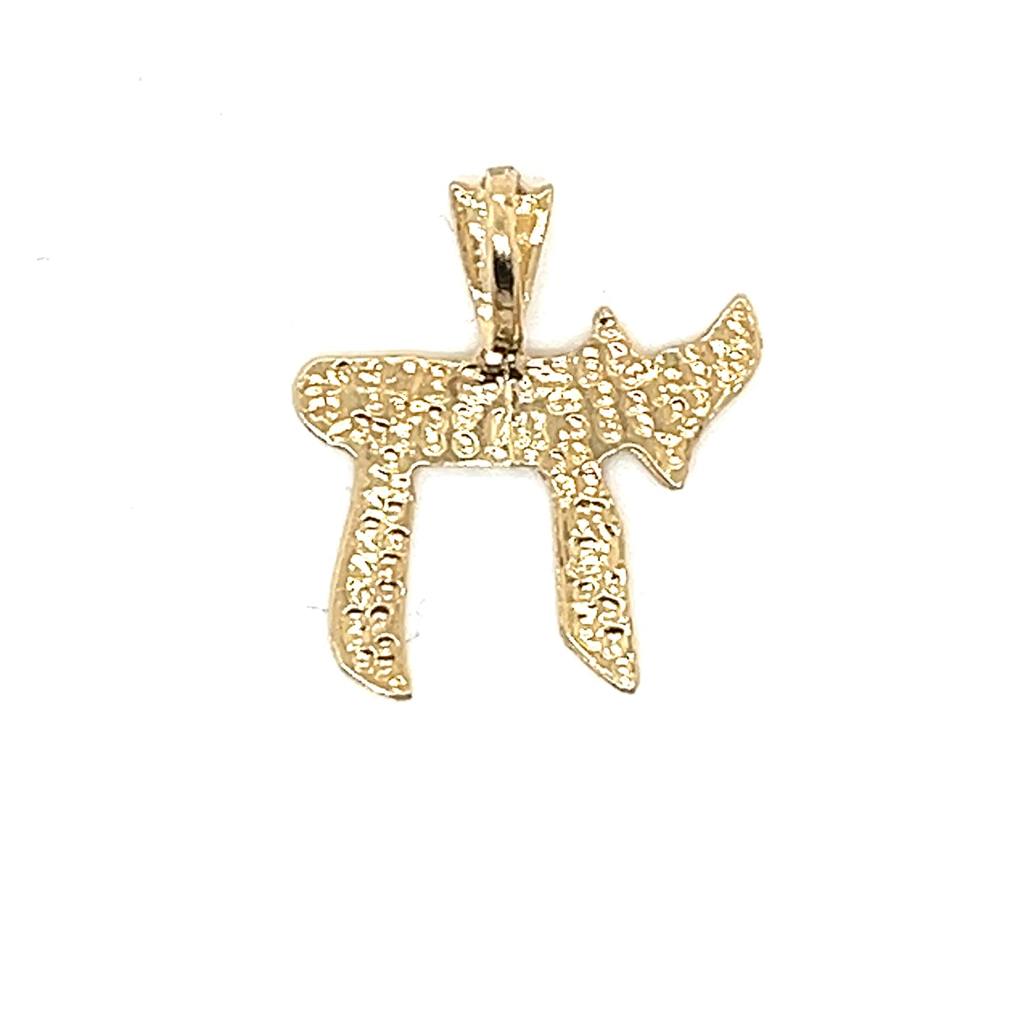 14K Gold Chai Pendant