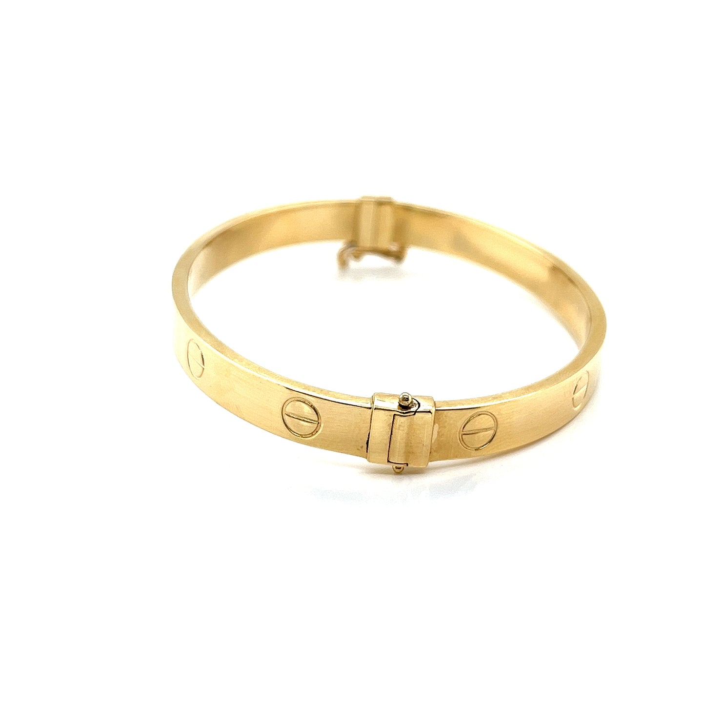 Brazalete Tornillos Oro 14K 4MM