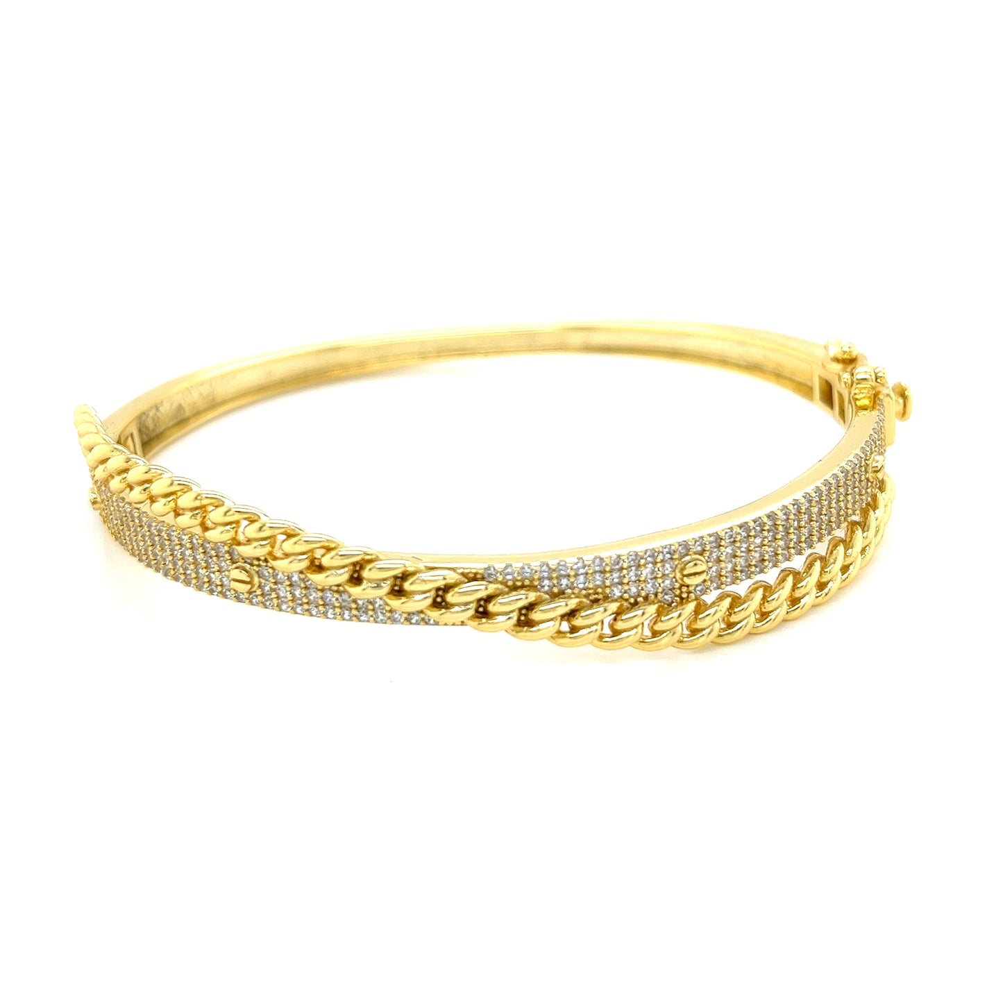 Silver 925 Two Layered Bangle