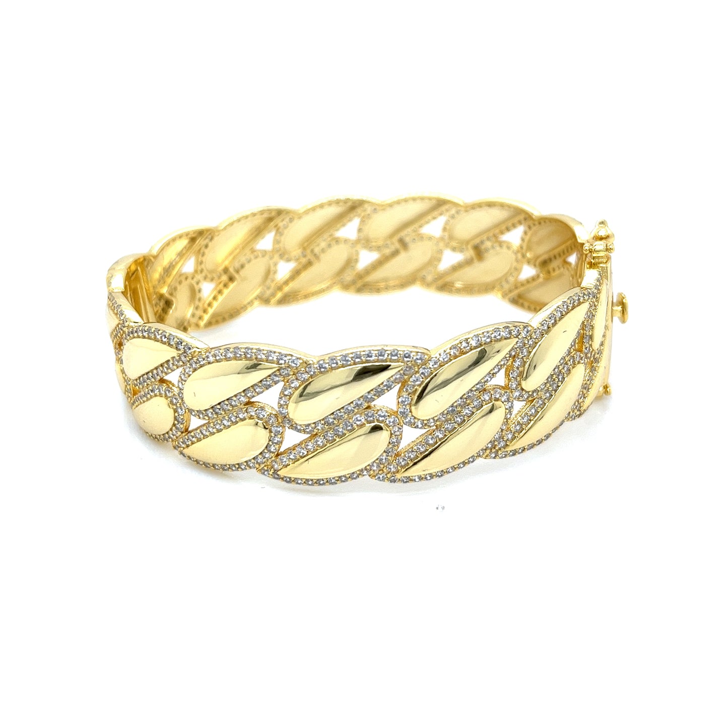 Brazalete elegante de plata 925 con circonitas