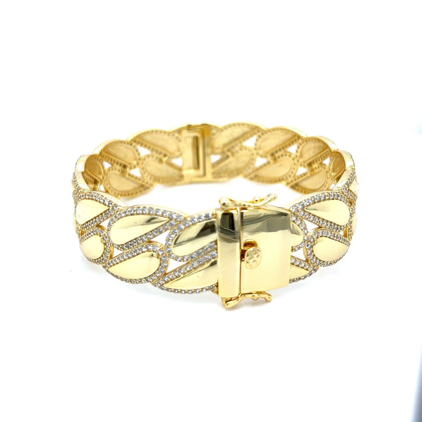 Brazalete elegante de plata 925 con circonitas