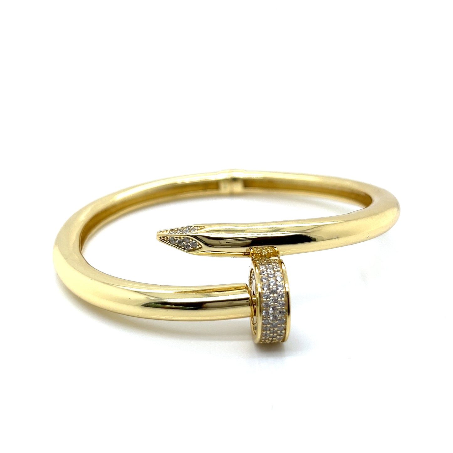 Brazalete brillo de uñas de plata 925