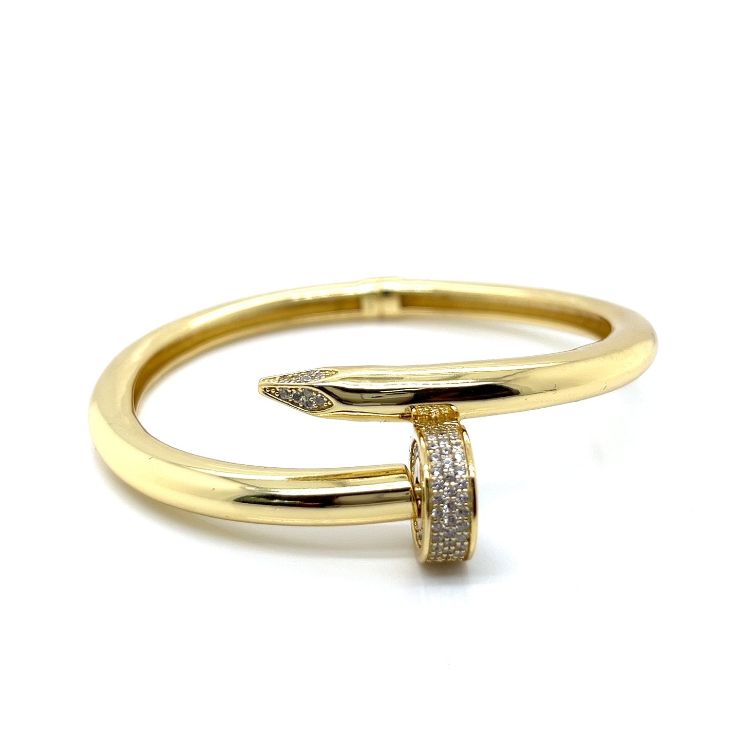 Brazalete brillo de uñas de plata 925
