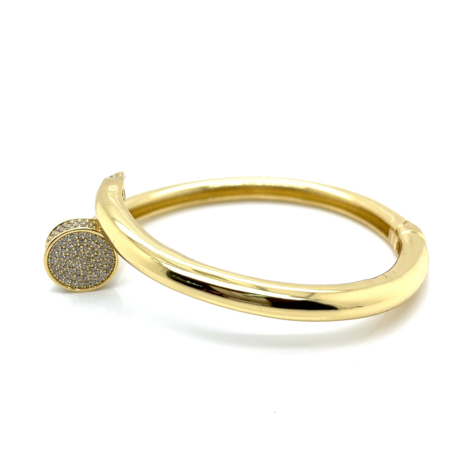 Brazalete brillo de uñas de plata 925