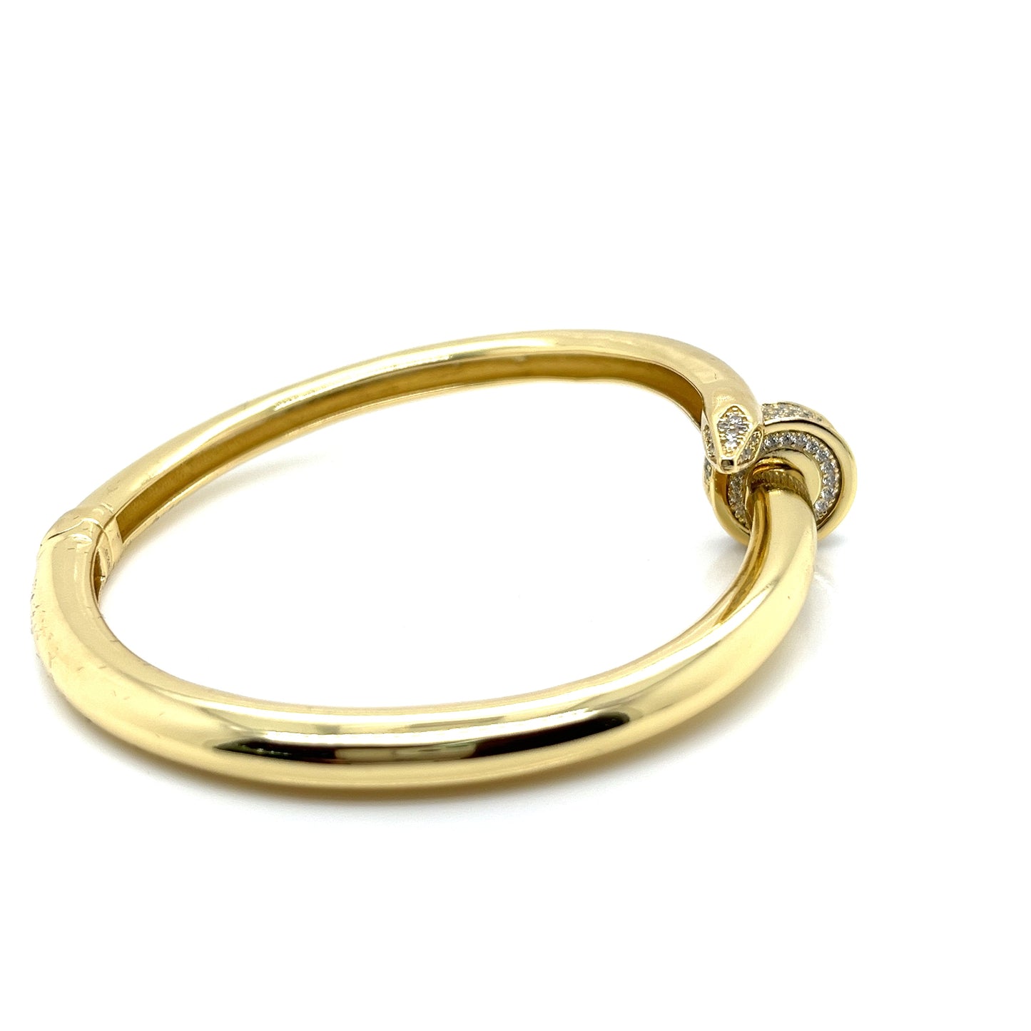 Brazalete brillo de uñas de plata 925