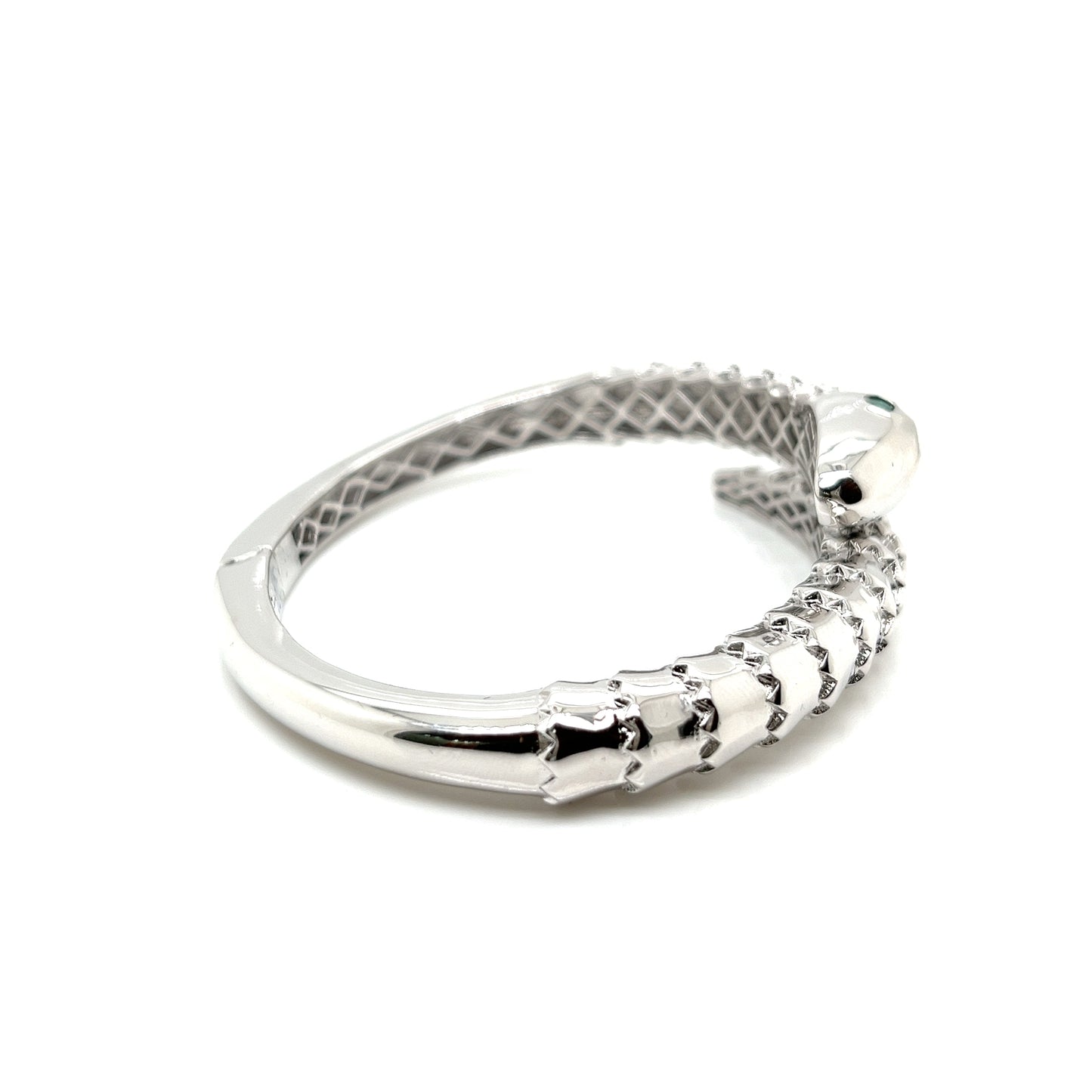 Brazalete de serpiente de plata