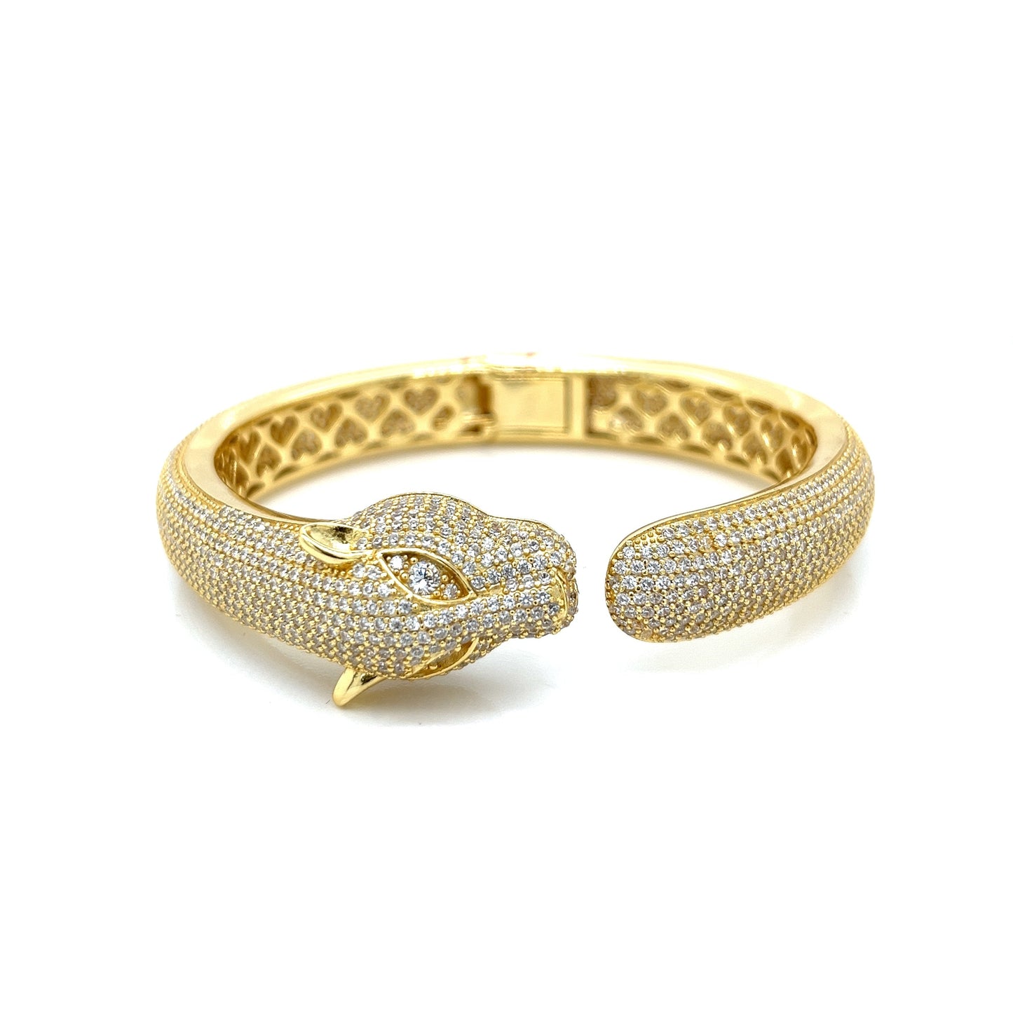 Brazalete Leopardo Plata 925