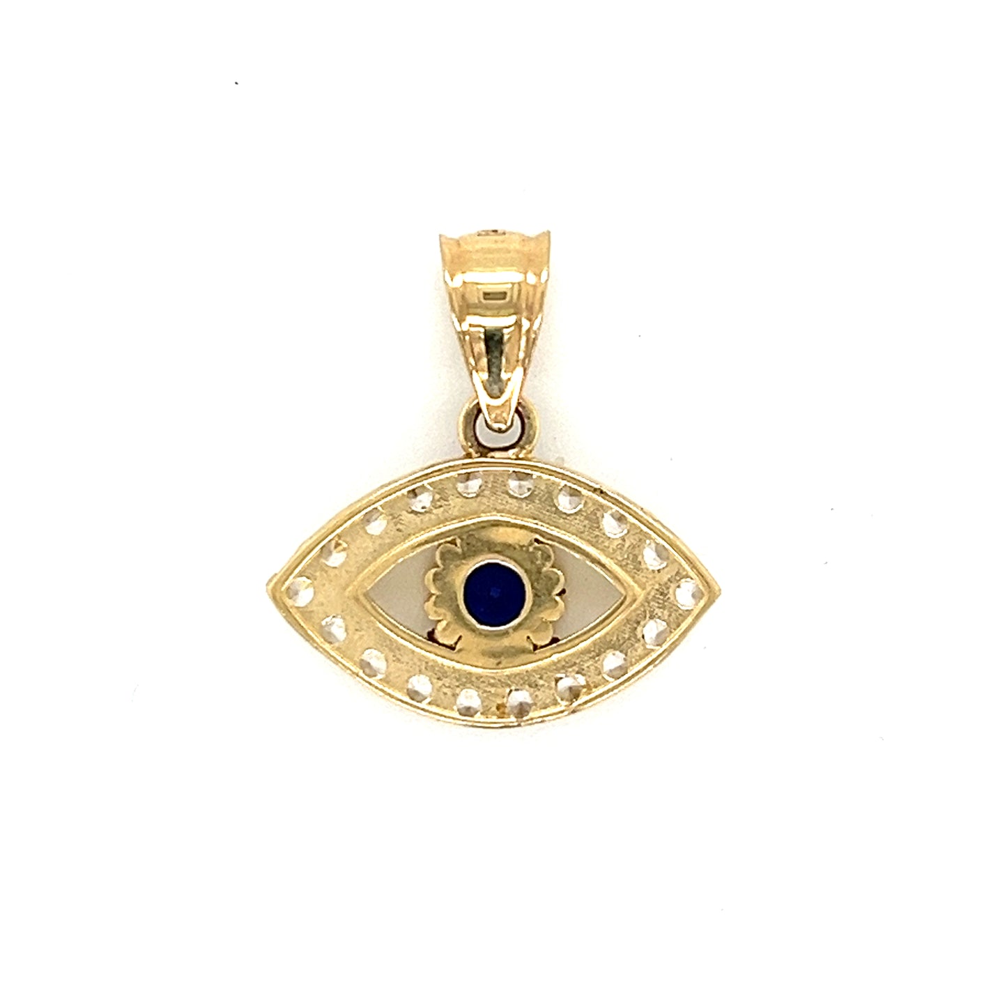 Dije de mal de ojo de oro de 14 quilates