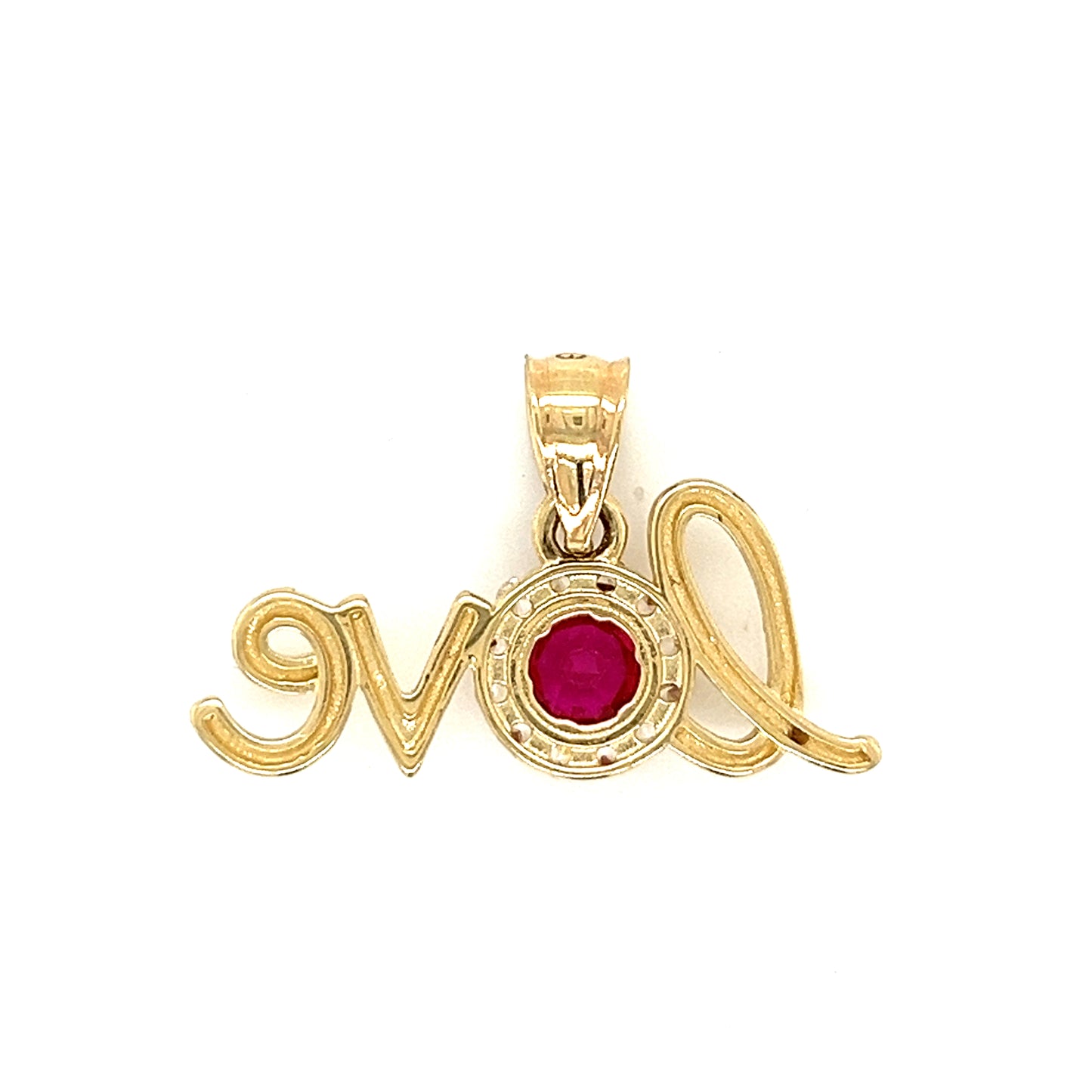14K Gold " Love" Pendant