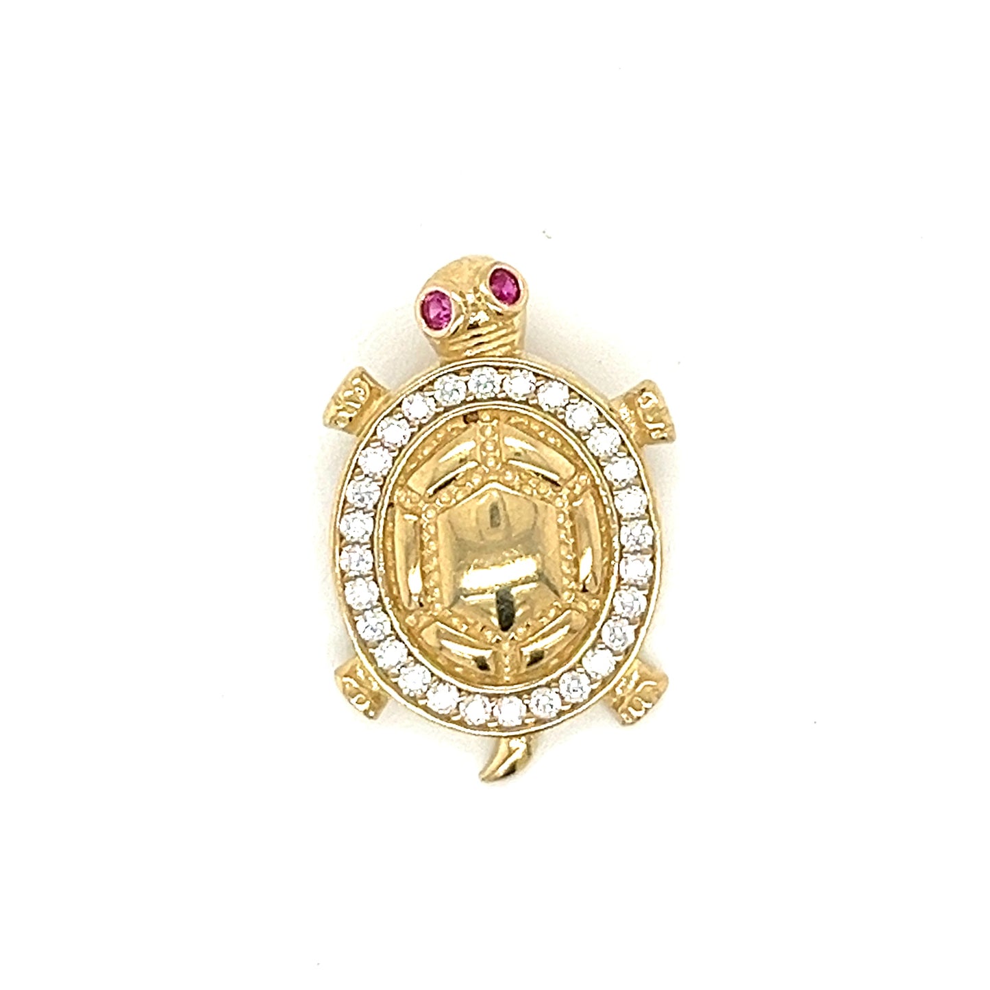 Colgante de tortuga de oro de 14 quilates