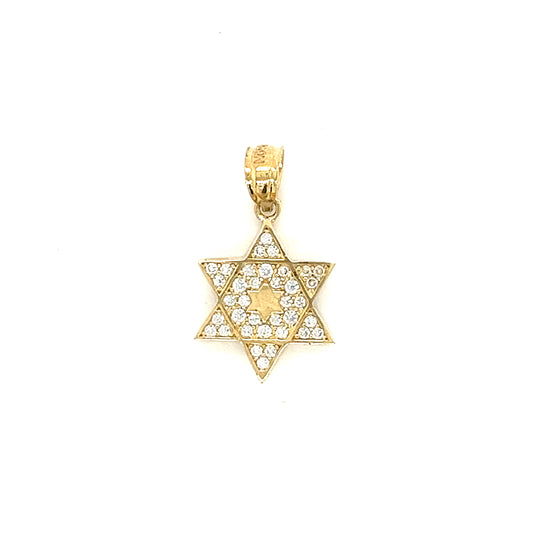 Colgante Mini Estrella De David De Oro De 14 Quilates