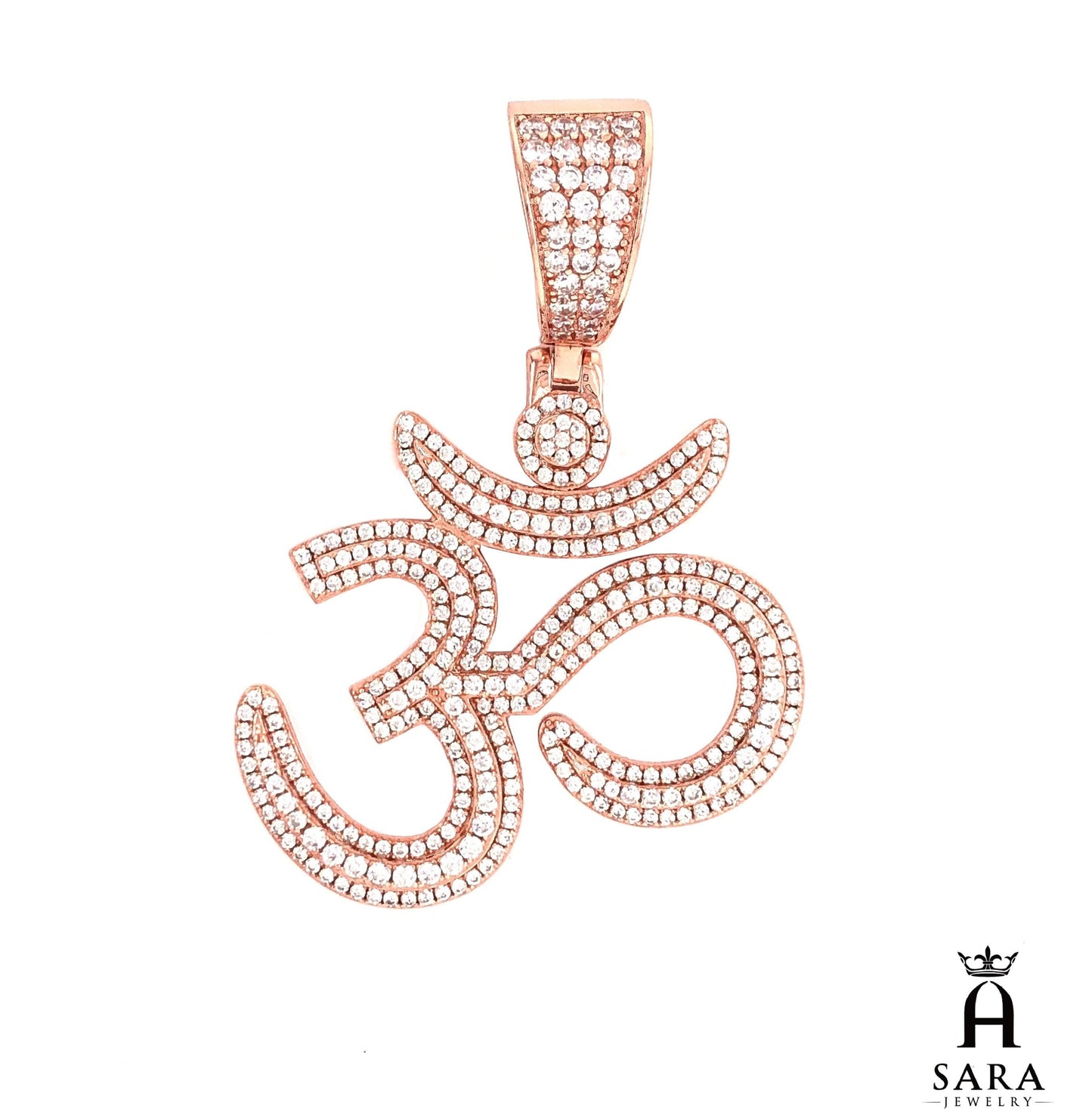 Colgante Ohm Om Yoga Buddha Namaste de plata blanca 467239