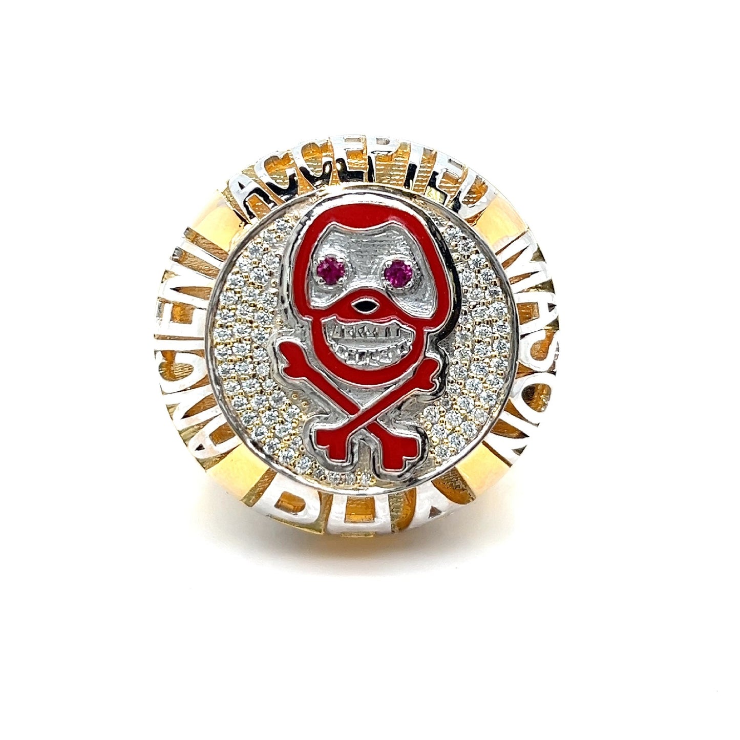 Skull Crown Ring – Lab Created Moissanite Accents on Sterling Silver