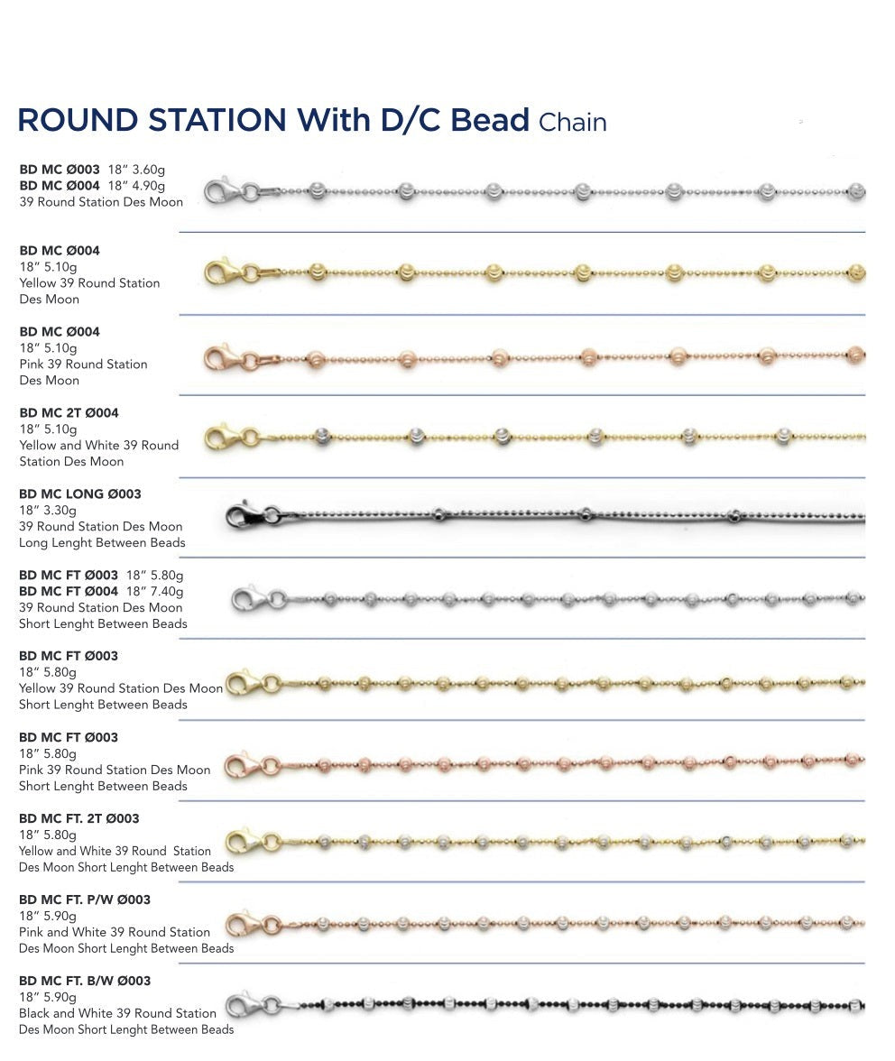 Round Station with D/C Bead Chain