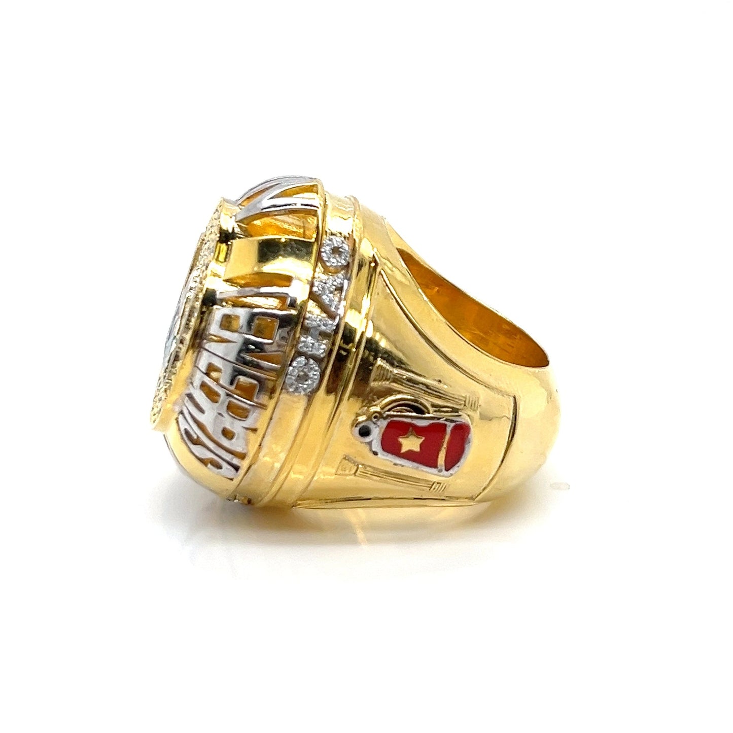 Masonic Pyramid Ring – Custom 925 Silver & Lab Created Moissanite