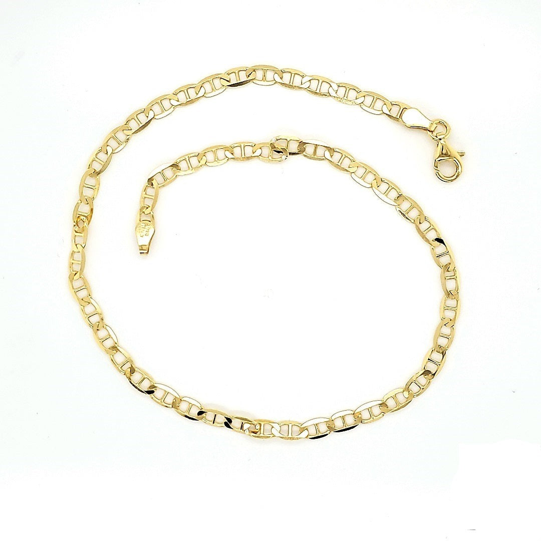 Tobilleras de sol de plata de ley