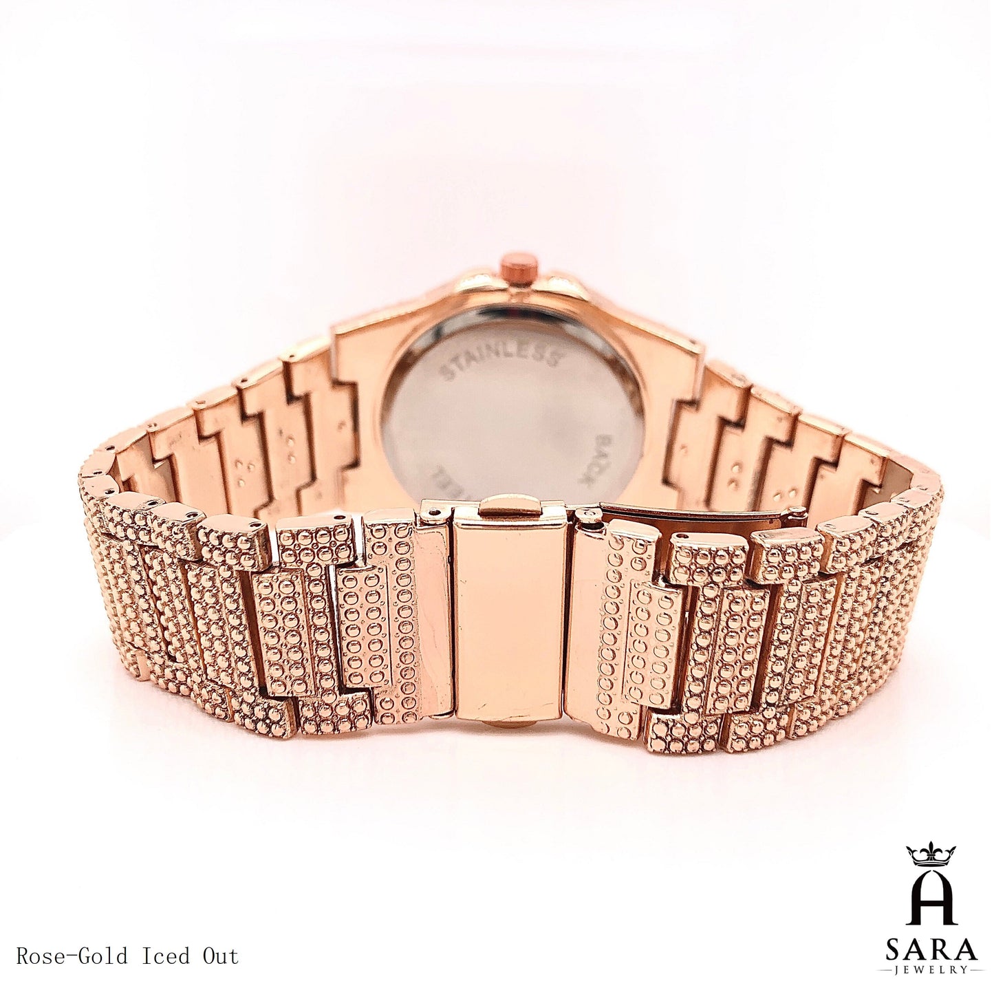 Classic Patek Design Full Diamond Mosiac High-end 18K Gold Plated / Silver Rhodium Plated Never Fade Silver Hubal Watch