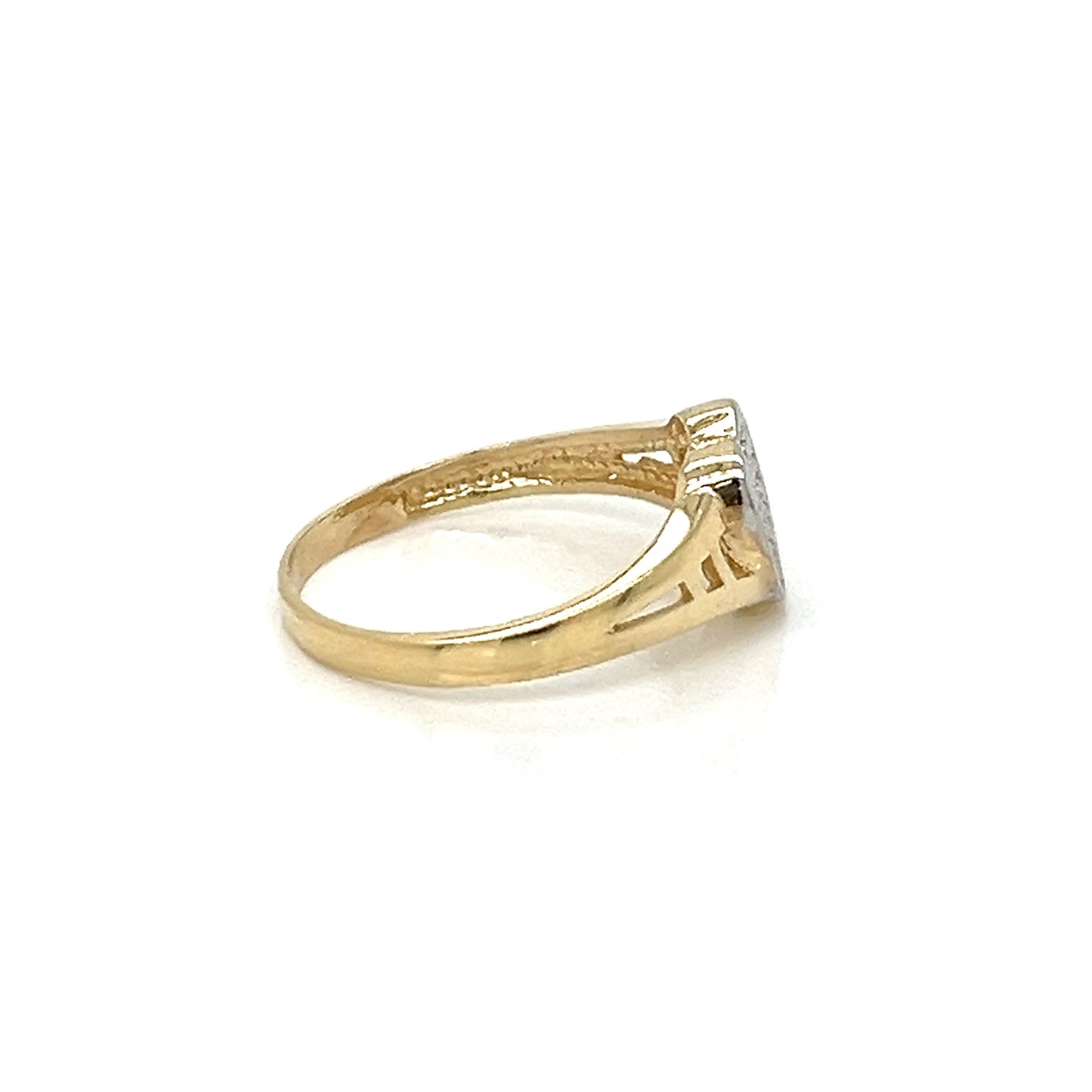 14K Gold Heart Ring W/ CZ
