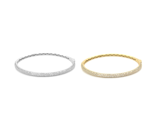 Brazalete de plata 925 con circonitas