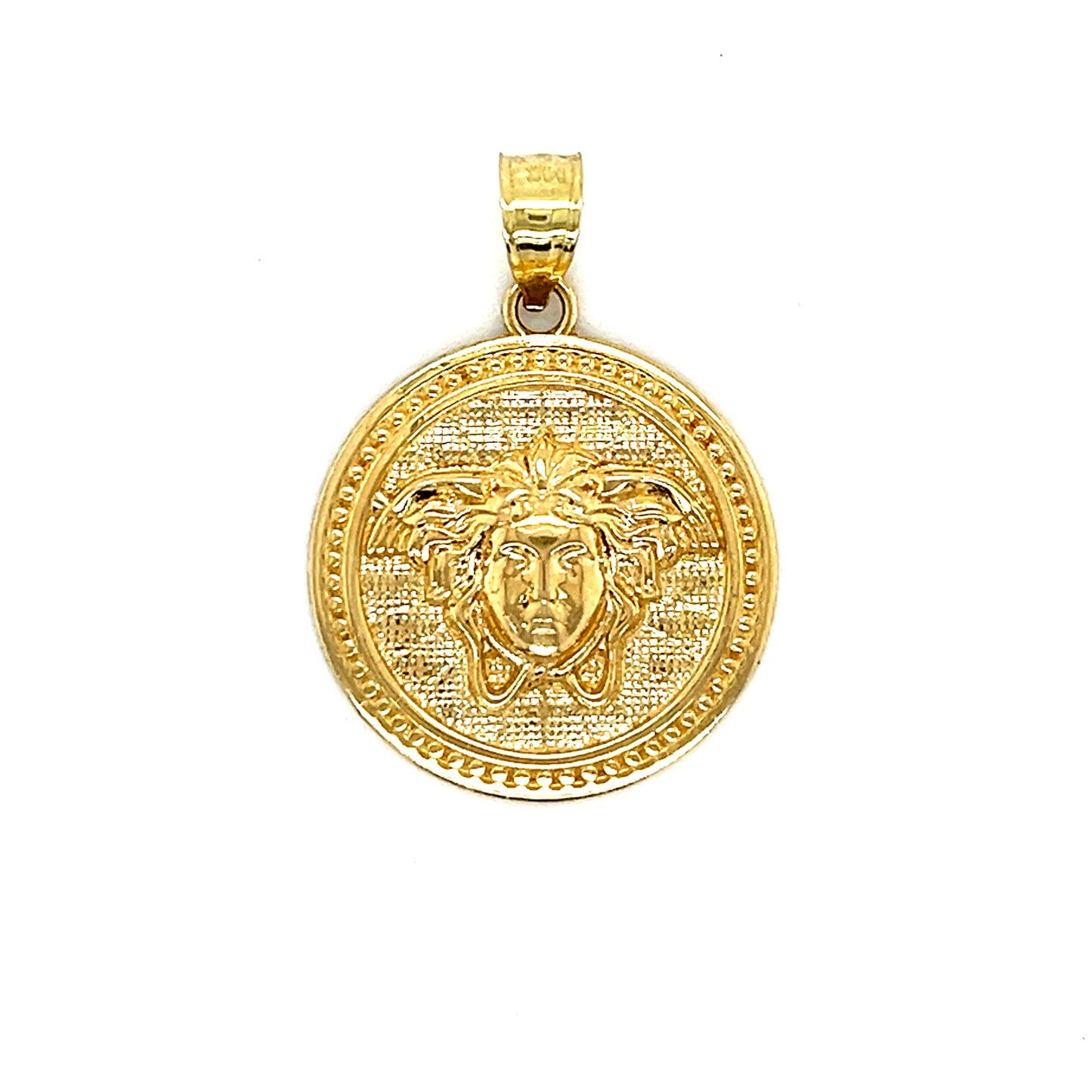 14K Gold Luxury Round Pendant