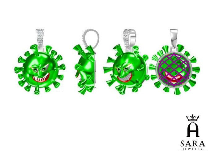 Green Virus Pendant