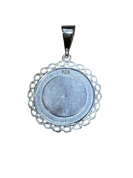 COLGANTE ESCORPIÓN REDONDO ALTO PULIDO 2"