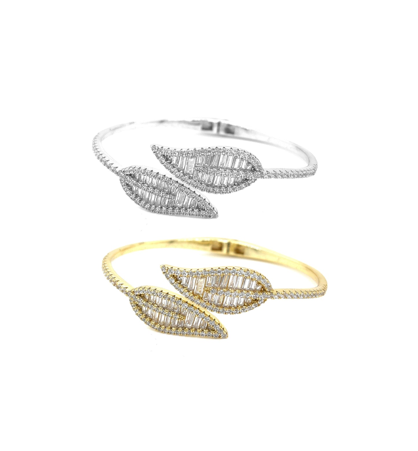 Brazalete Hoja Plata 925
