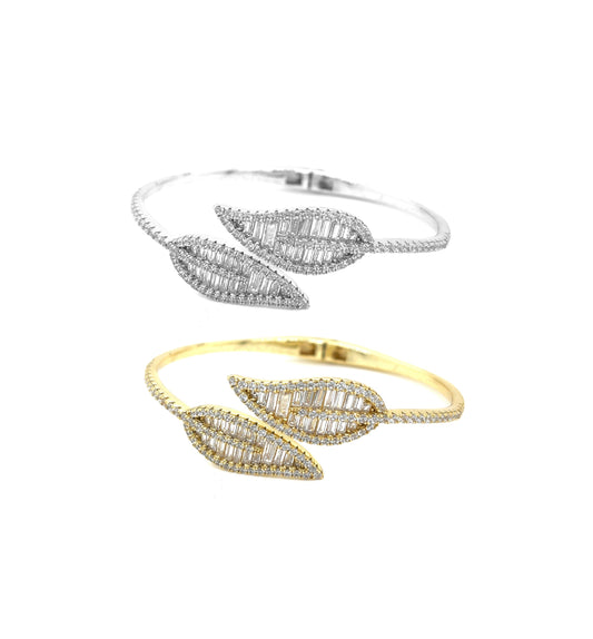 Brazalete Hoja Plata 925