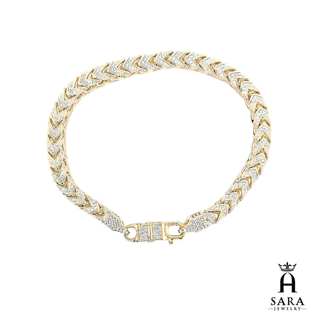 Pulseras chapadas en rodio de plata de ley 925 de moda