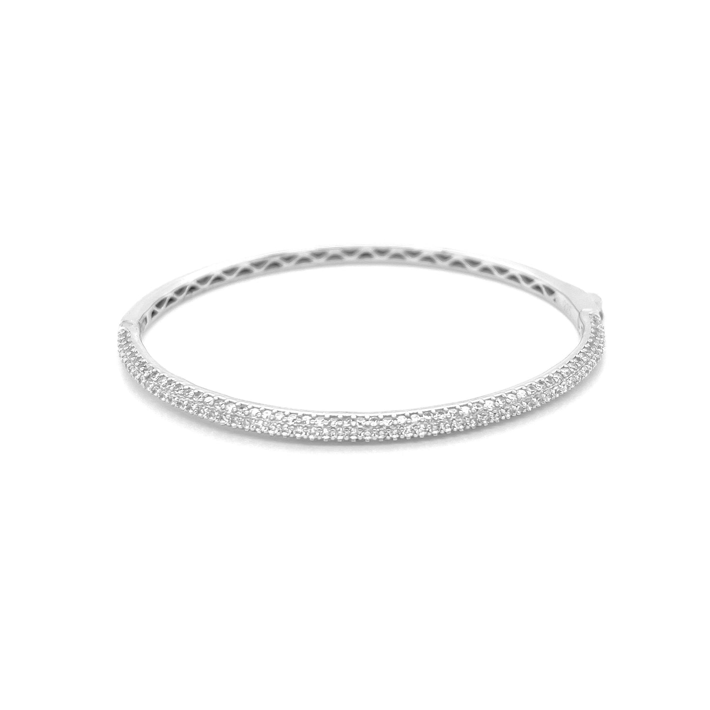 Brazalete de plata 925 con circonitas