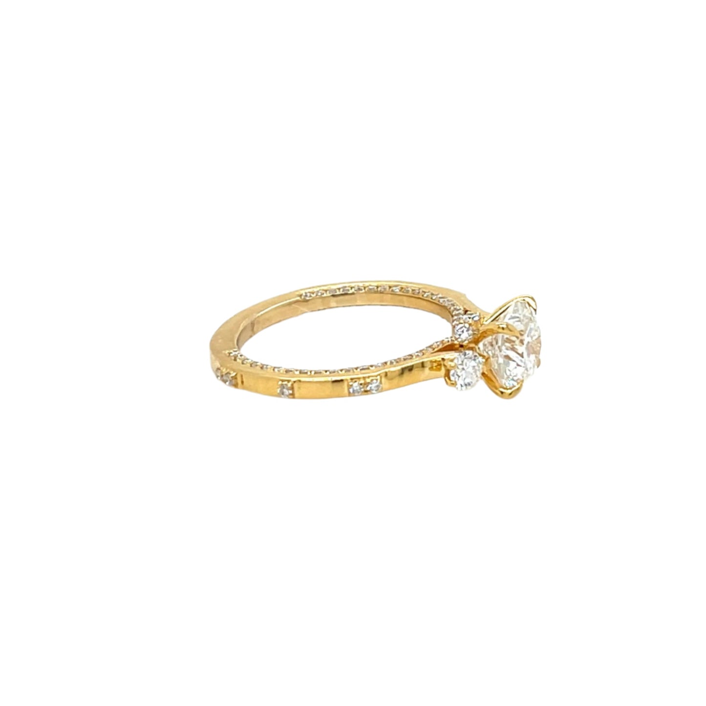 14k Gold 2.19 Ct Lab Grown Engagement Ring