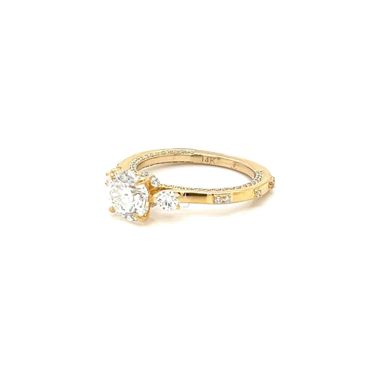 14k Gold 2.19 Ct Lab Grown Engagement Ring