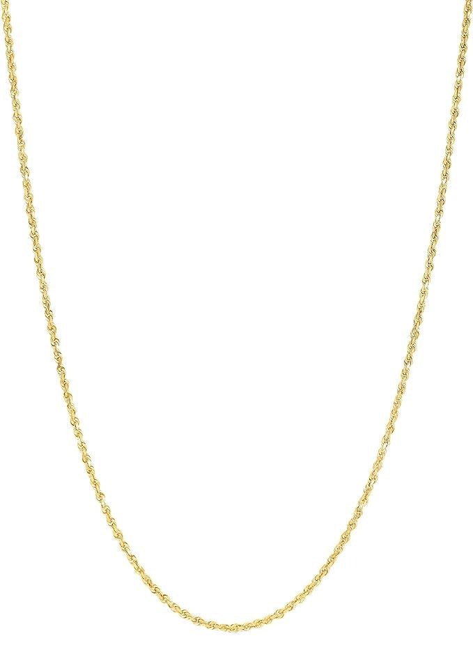 Cadena de cuerda de oro de 14 quilates.