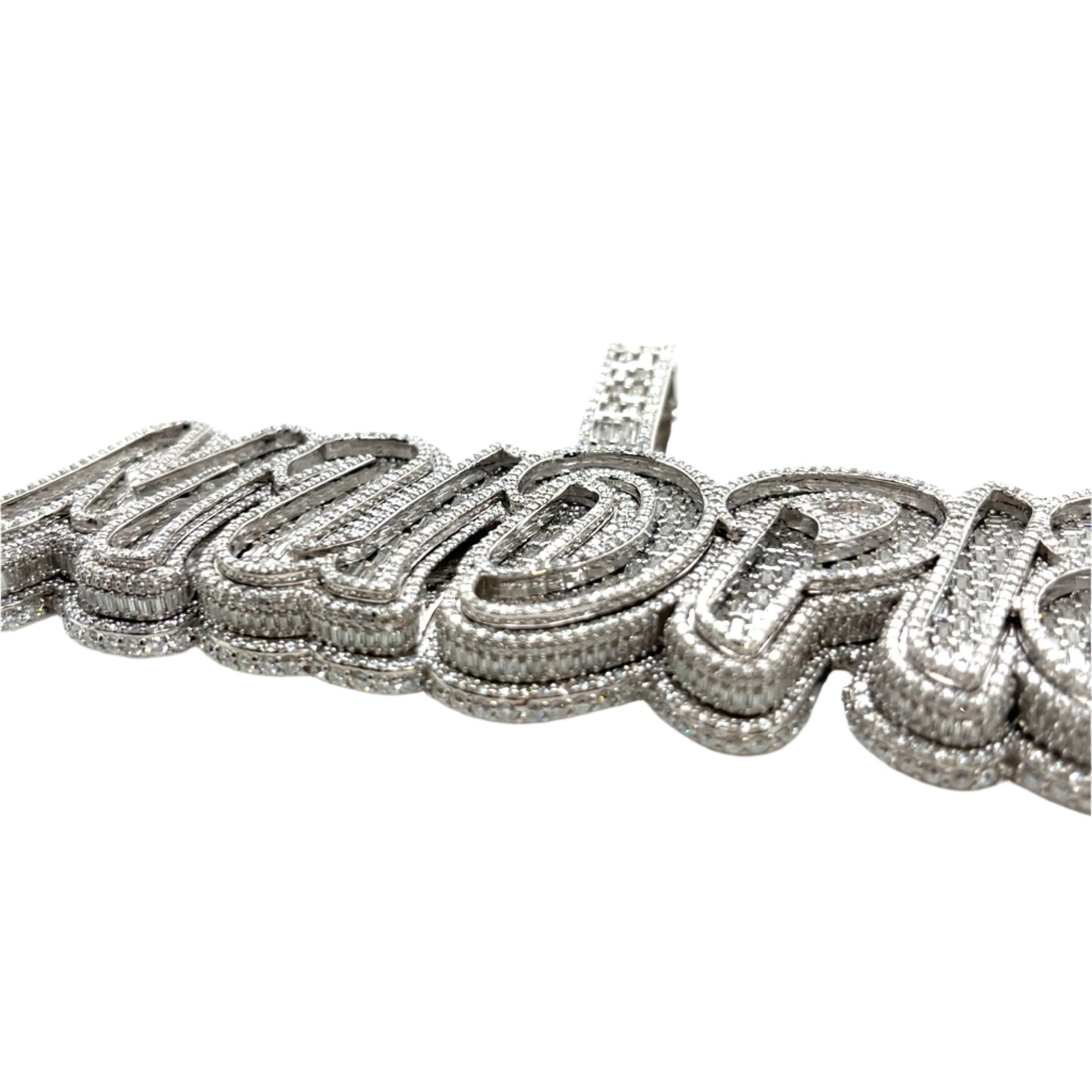 Sterling Silver "MUDPIE' Lab-Created Pendant