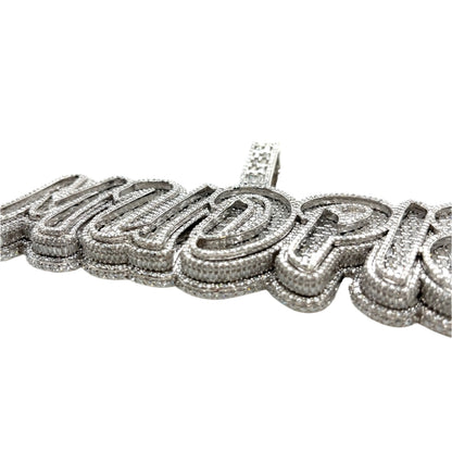 Sterling Silver "MUDPIE' Lab-Created Pendant