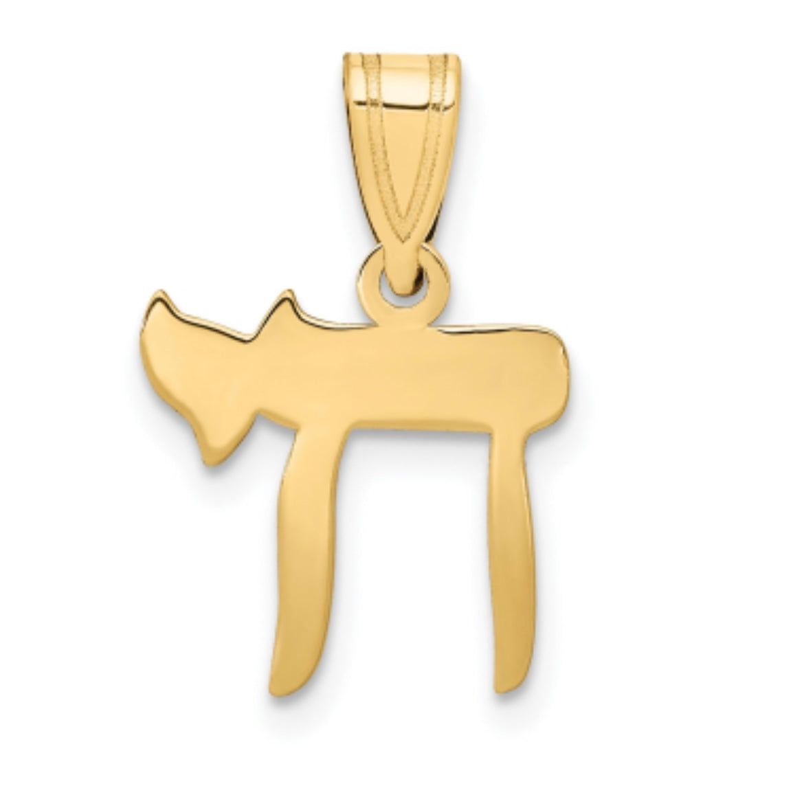 14K Gold Chai Pendant