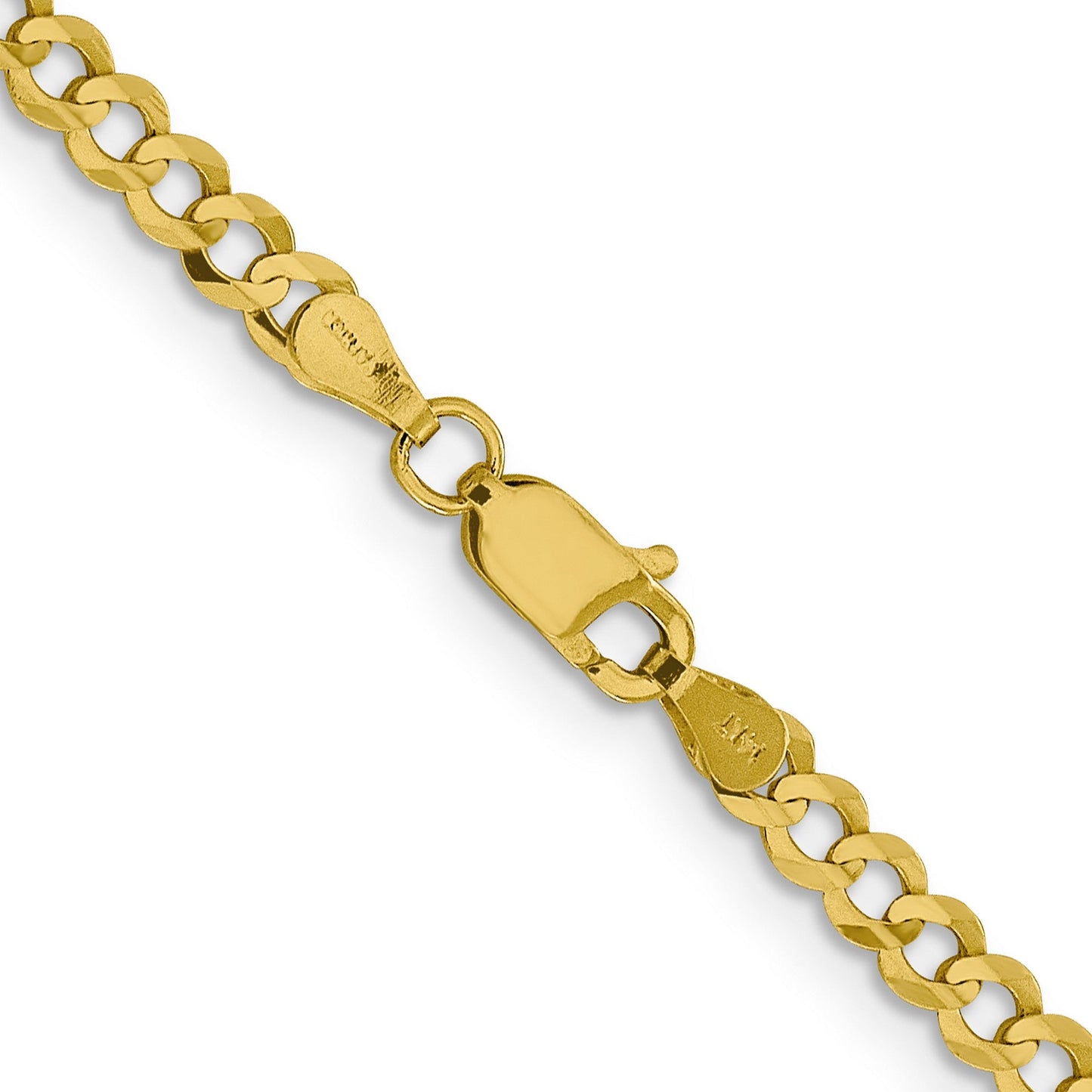 14K Gold Flat Cuban Chain