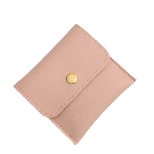 Elegant Pink Velvet Pouch Bag